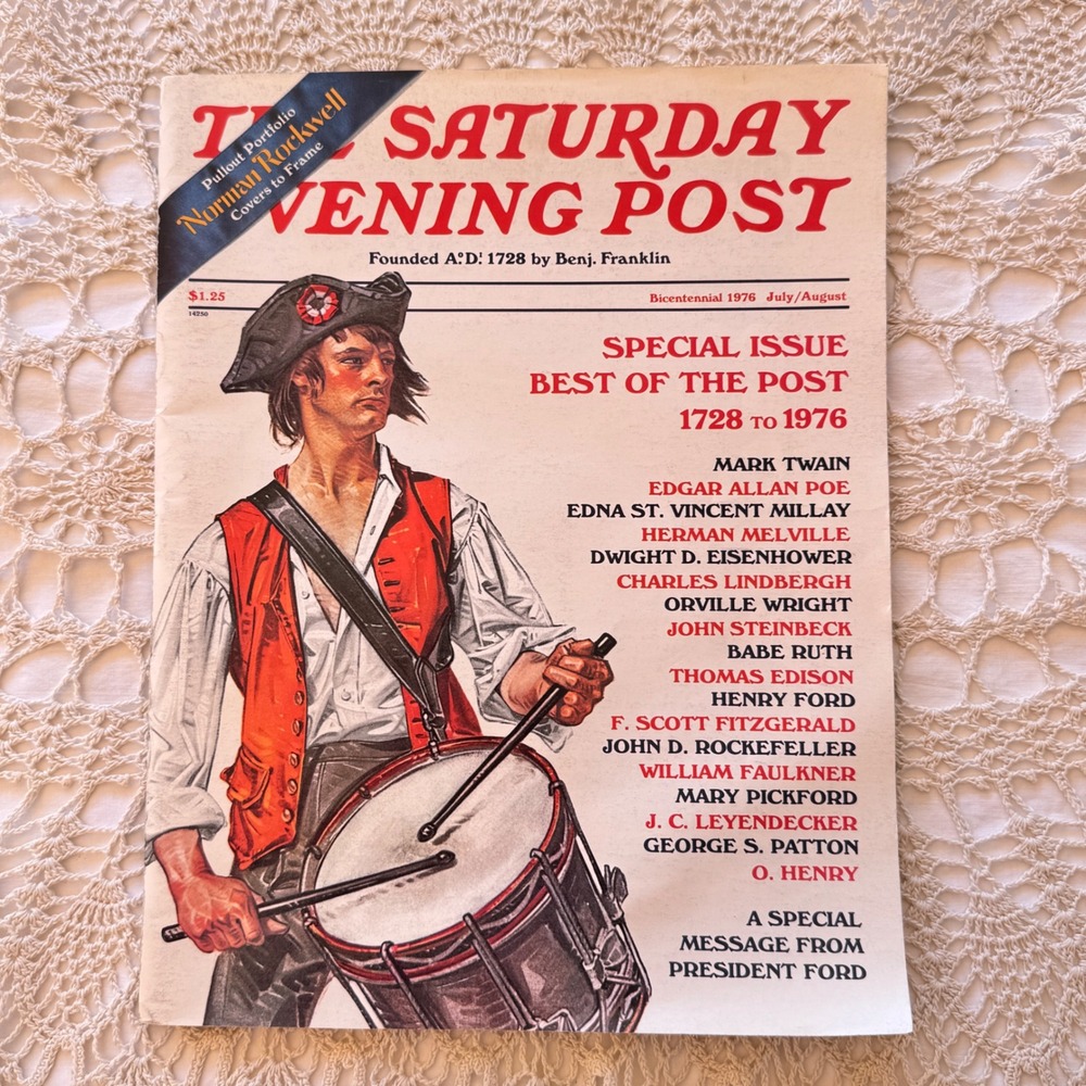 Saturday Evening Post July Aug 1976 Bicentennial Norman Rockwell Leyendecker